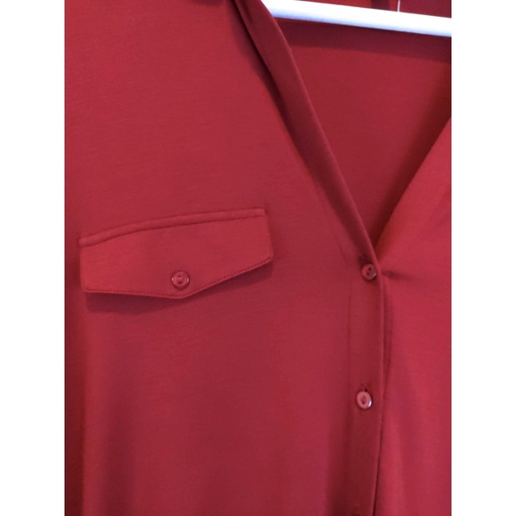 Massimo Dutti Button Up Top V Neck Size S - Picture 6 of 10